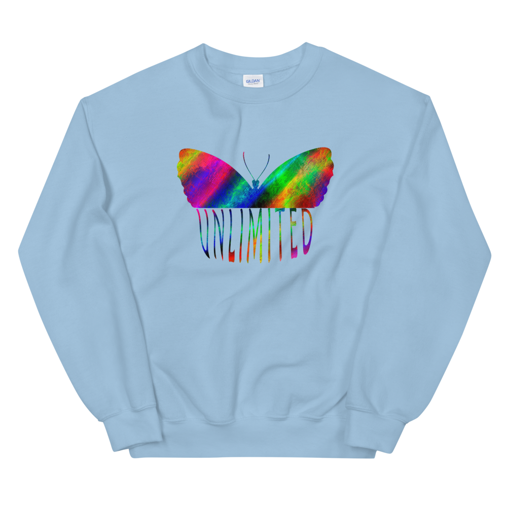 Unisex Heavy Blend Crewneck Sweatshirt (Unlimited - butterfly)