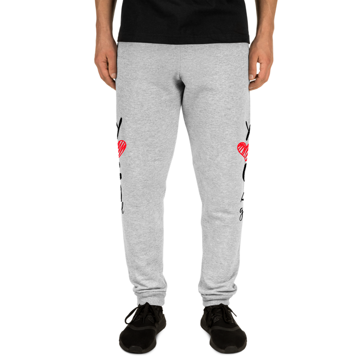 Unisex Joggers (Yoga Girl - red heart)