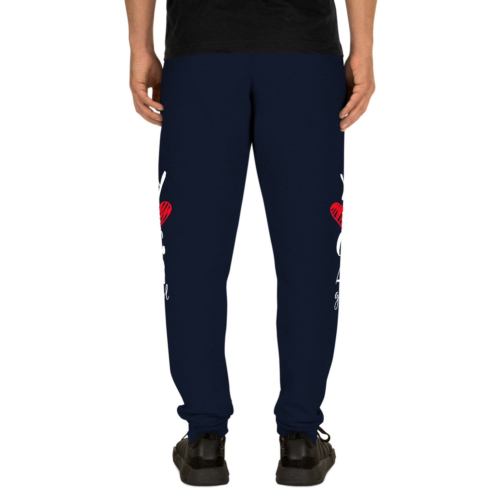 Unisex Joggers (Yoga Girl - red heart)