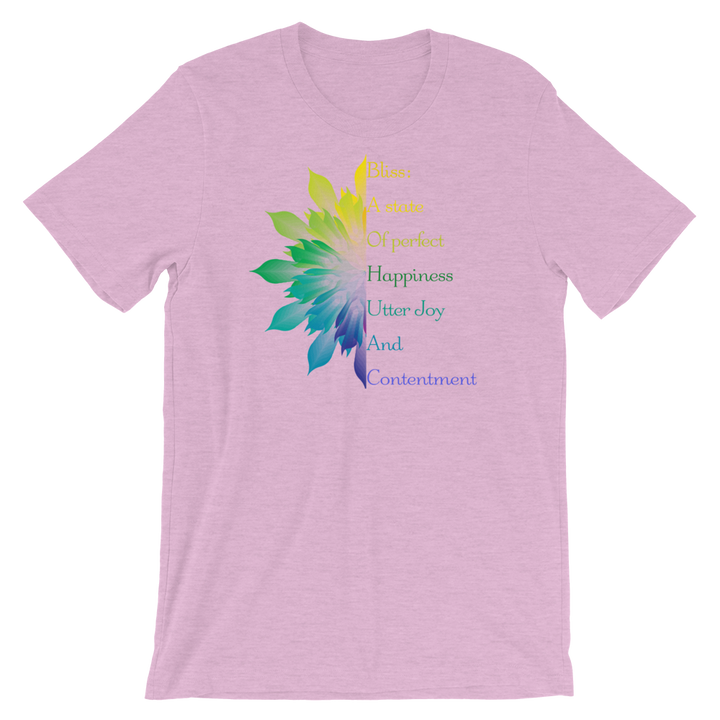 Short-Sleeve Unisex T-Shirt (Bliss - variegated flower)