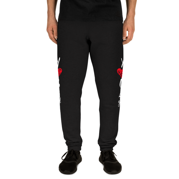 Unisex Joggers (Yoga Girl - red heart)