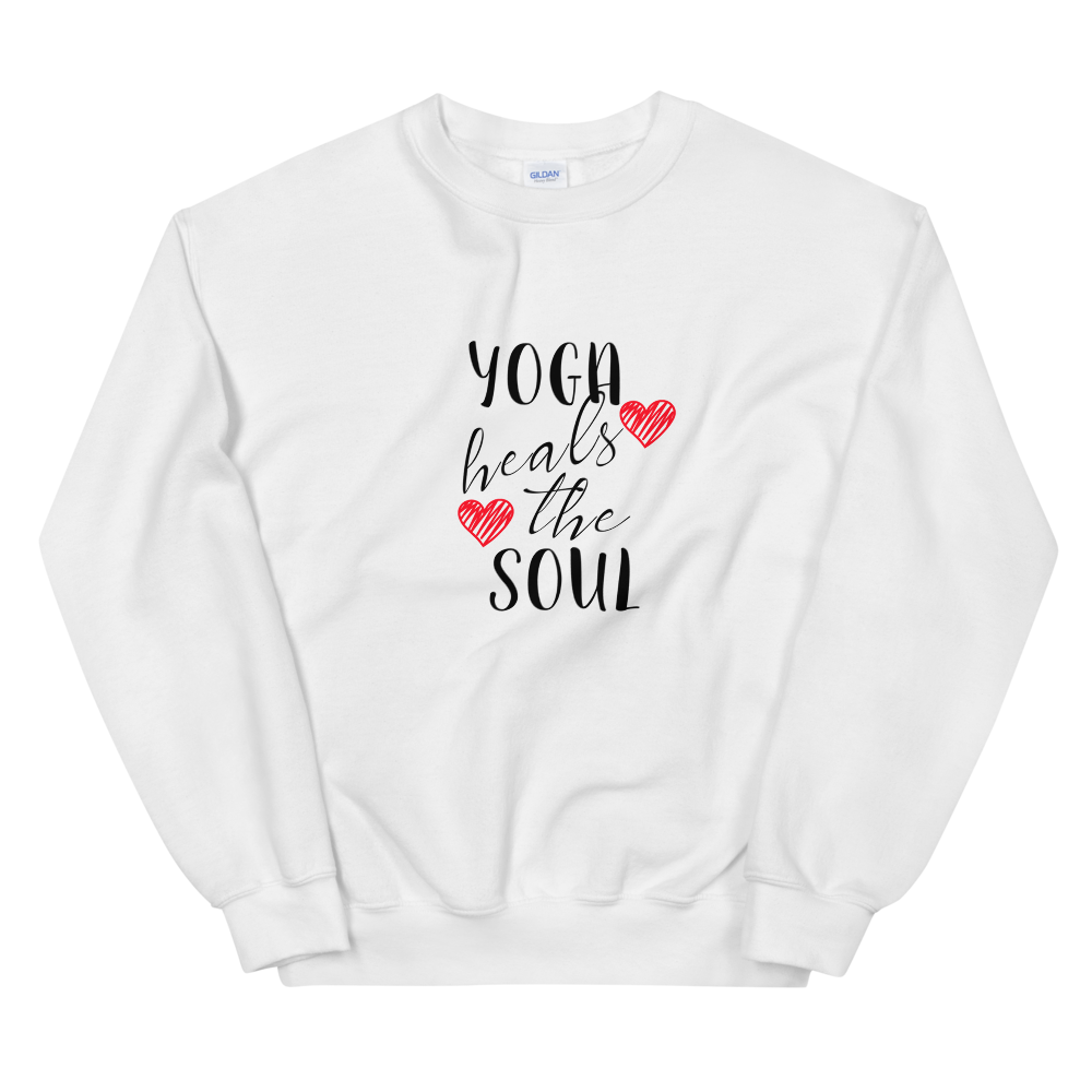 Unisex Heavy Blend Crewneck Sweatshirt (Yoga heals the Soul)