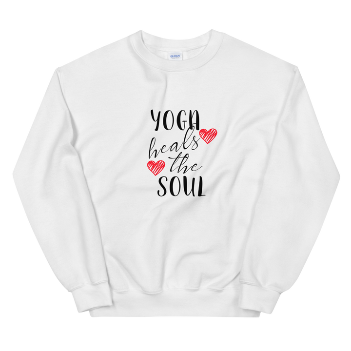 Unisex Heavy Blend Crewneck Sweatshirt (Yoga heals the Soul)