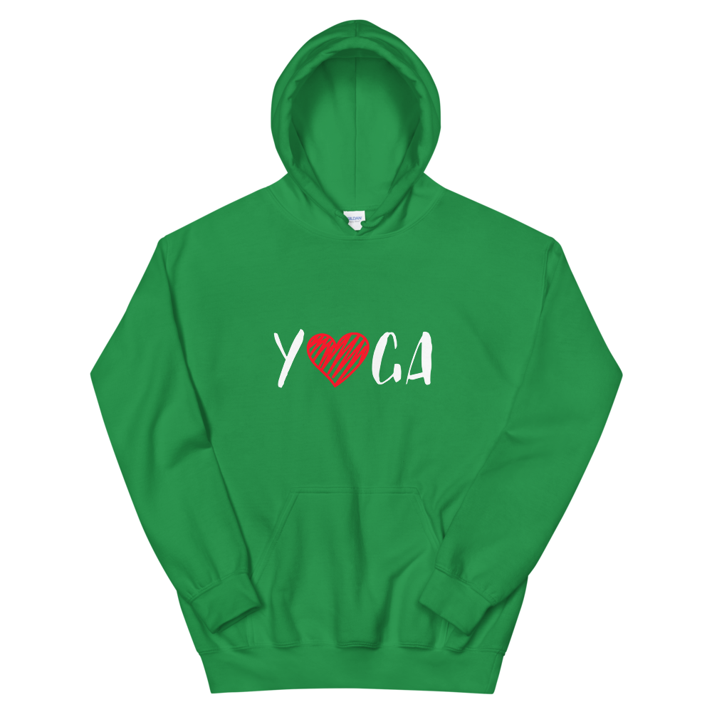 Hooded Sweatshirt (YOGA - red heart)