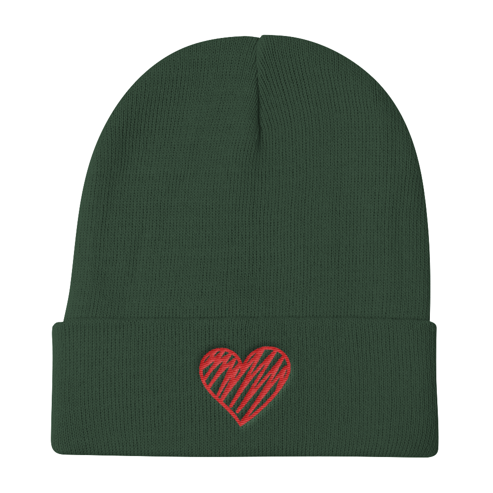 Knit Beanie (Heart)