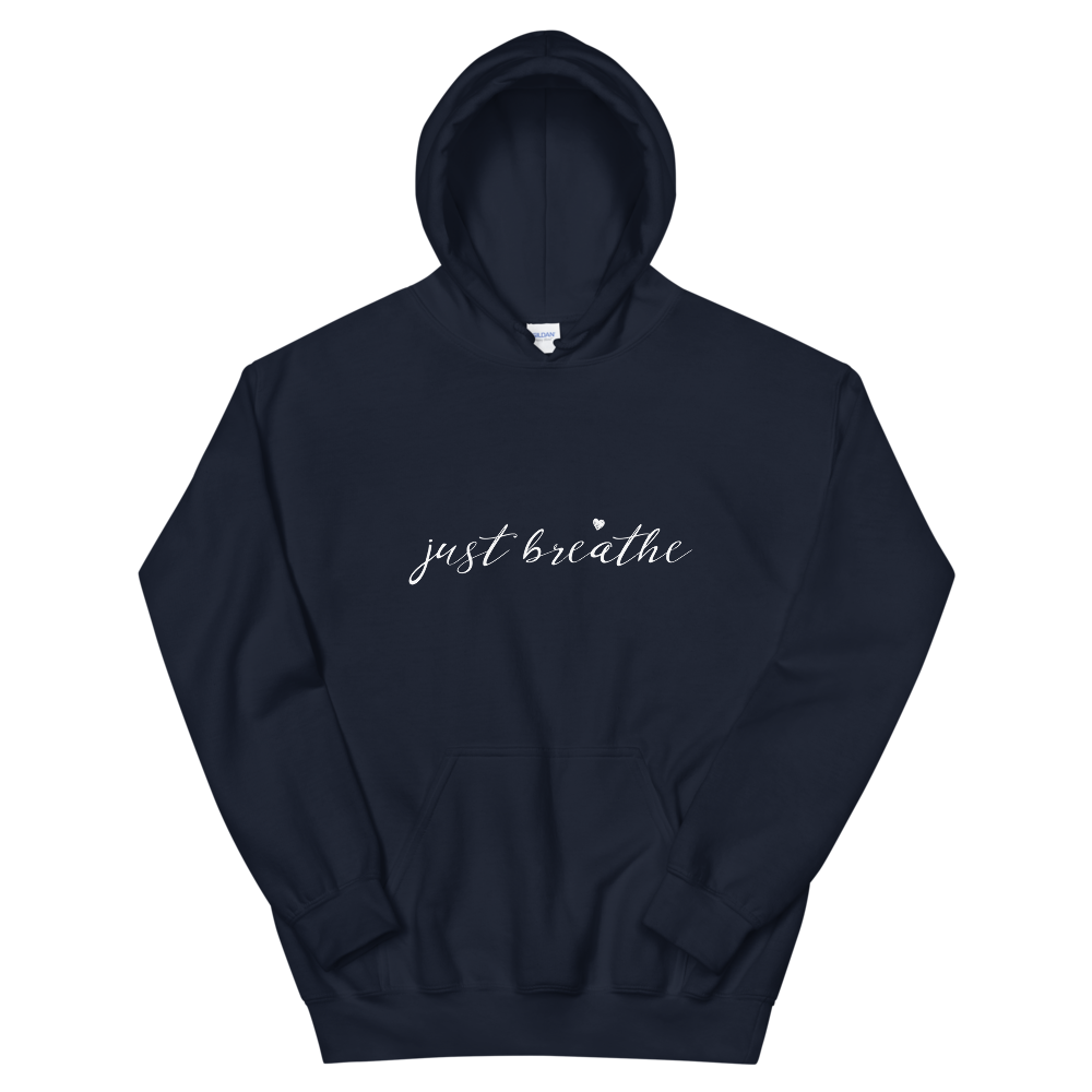 Unisex Heavy Blend Hooded Sweatshirt (just breathe)