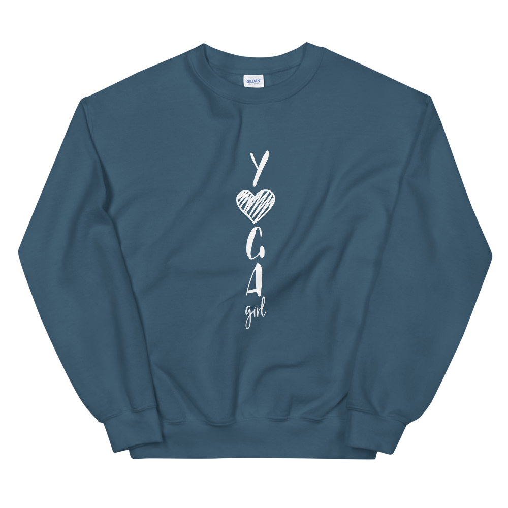 Unisex Heavy Blend Crewneck Sweatshirt (Yoga Girl)