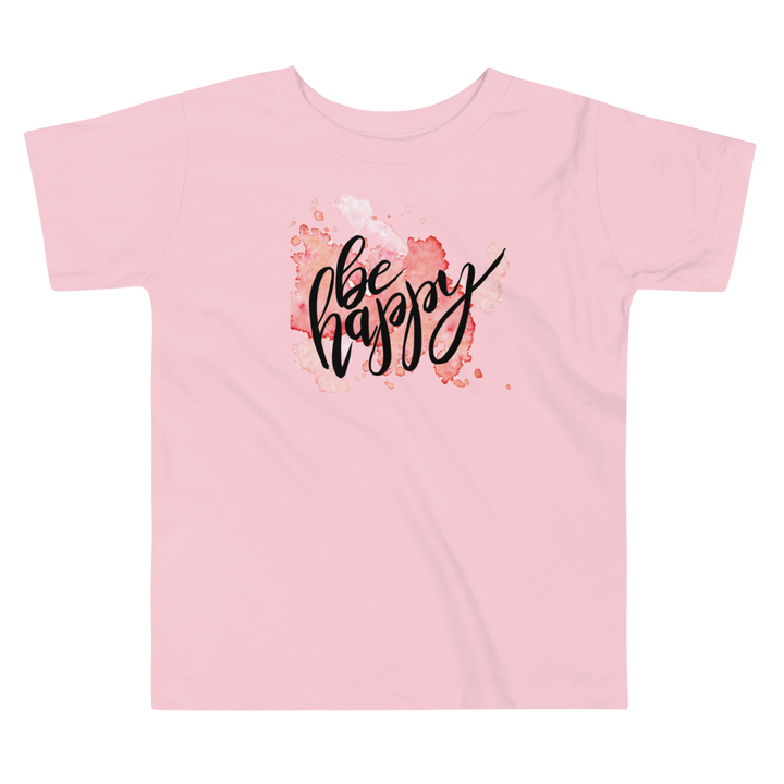 Toddler Short Sleeve Tee (Be Happy)