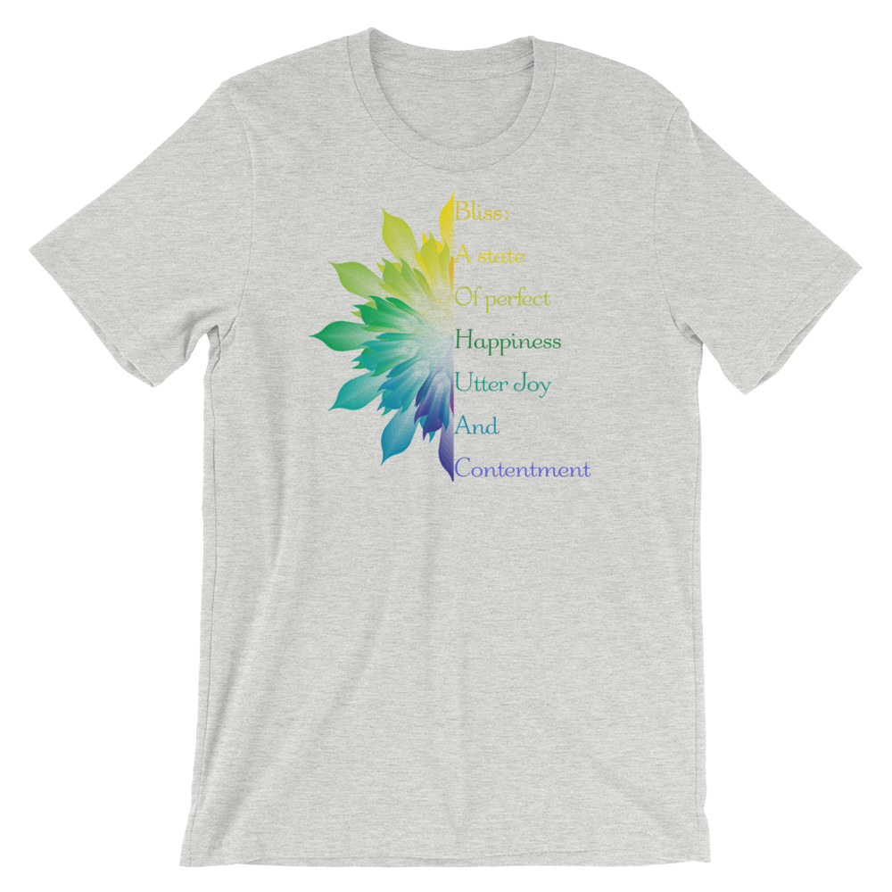 Short-Sleeve Unisex T-Shirt (Bliss - variegated flower)