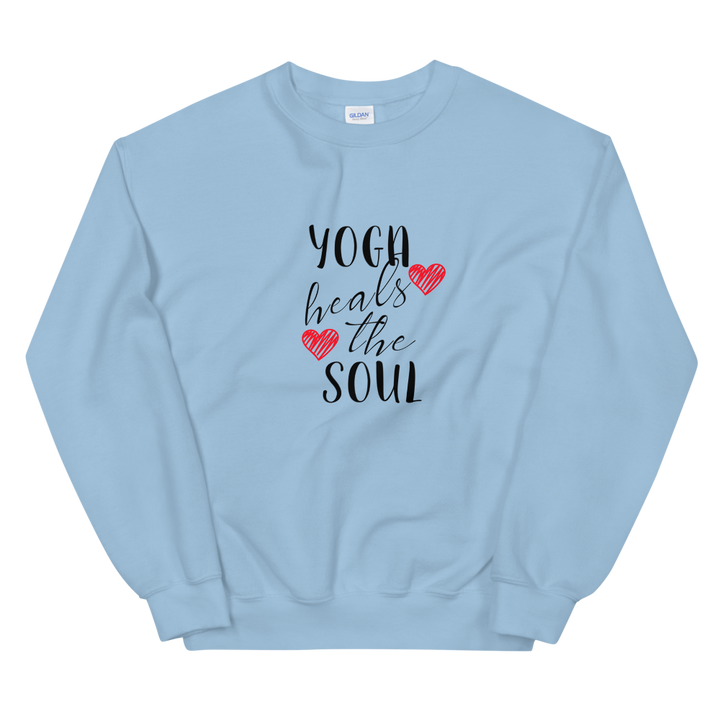 Unisex Heavy Blend Crewneck Sweatshirt (Yoga heals the Soul)