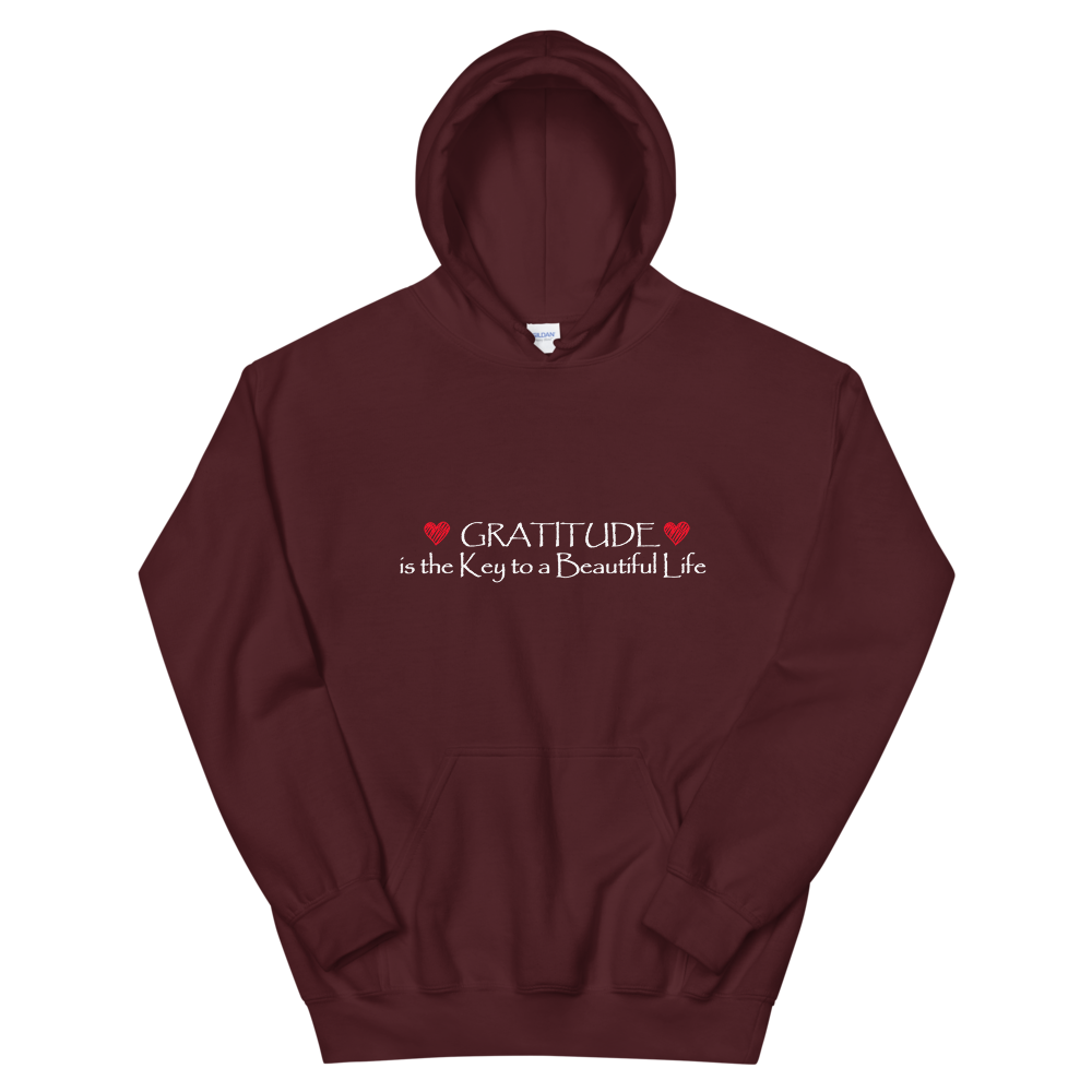 Hooded Sweatshirt (Gratitude is the Key to a Beautiful Life)