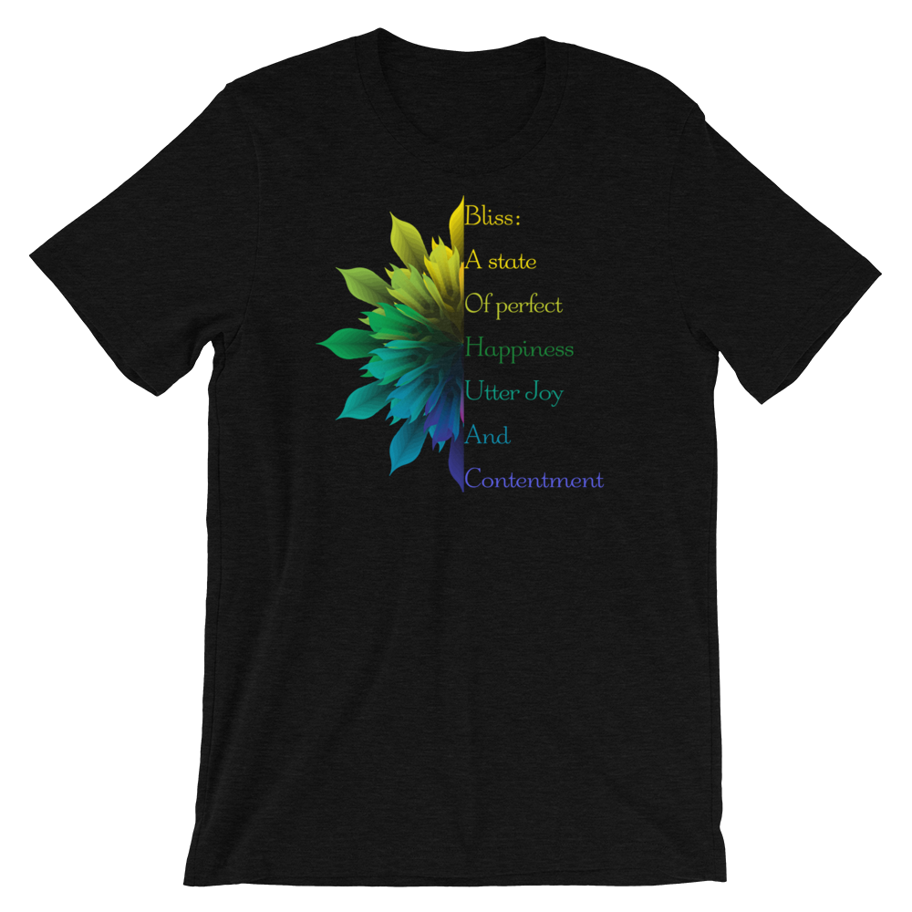 Short-Sleeve Unisex T-Shirt (Bliss - variegated flower)