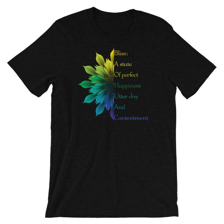 Short-Sleeve Unisex T-Shirt (Bliss - variegated flower)