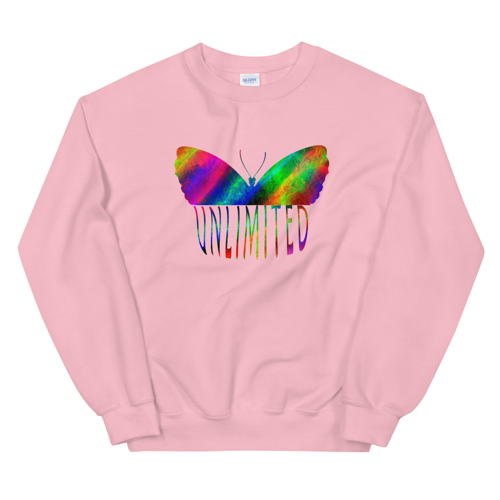 Unisex Heavy Blend Crewneck Sweatshirt (Unlimited - butterfly)