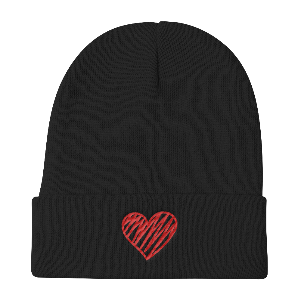 Knit Beanie (Heart)