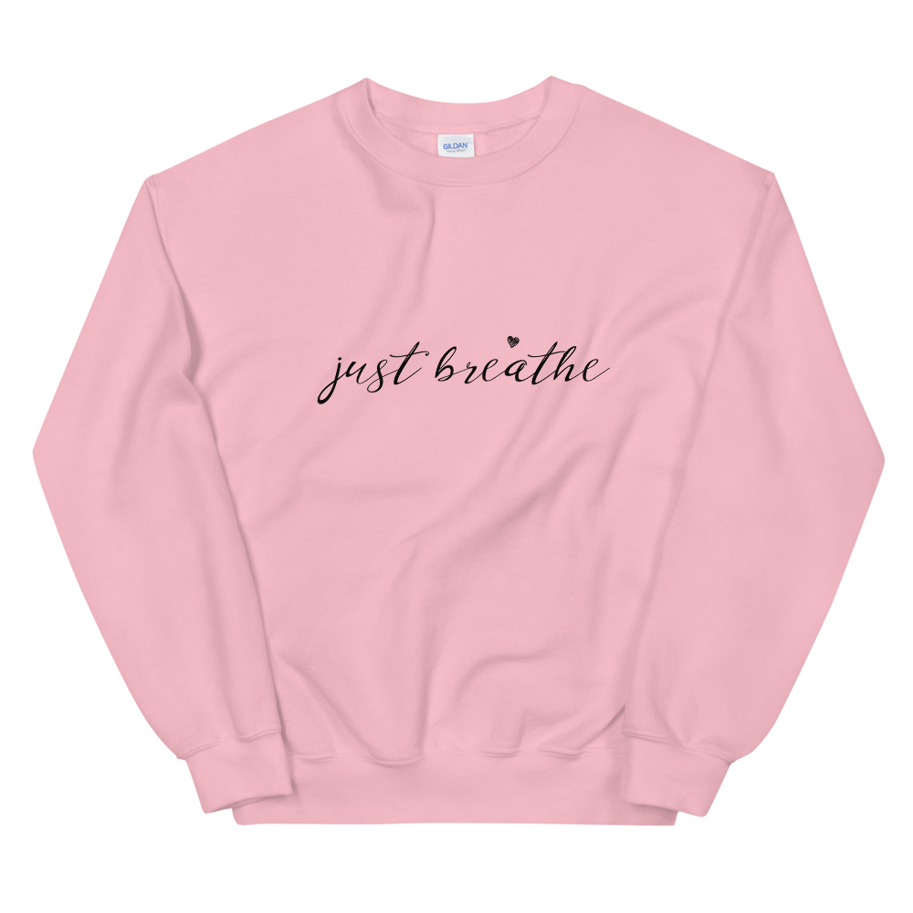 Unisex Heavy Blend Crewneck Sweatshirt (just breathe)