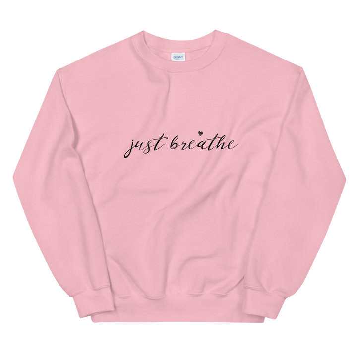 Unisex Heavy Blend Crewneck Sweatshirt (just breathe)