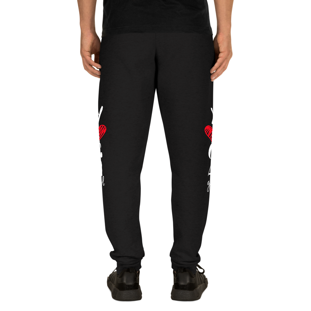 Unisex Joggers (Yoga Girl - red heart)