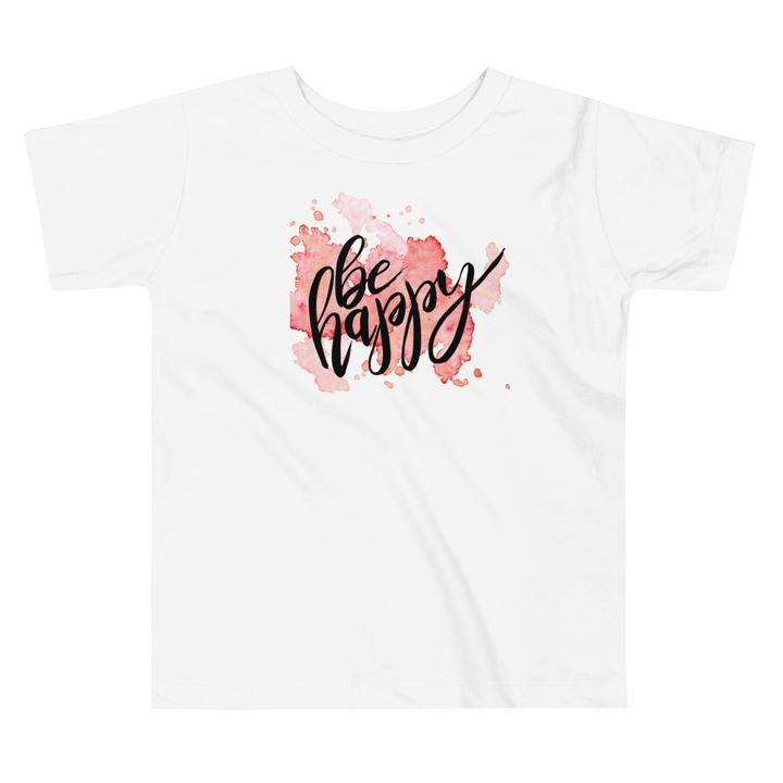 Toddler Short Sleeve Tee (Be Happy)