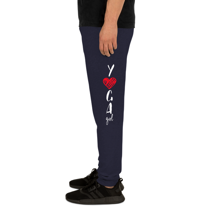 Unisex Joggers (Yoga Girl - red heart)