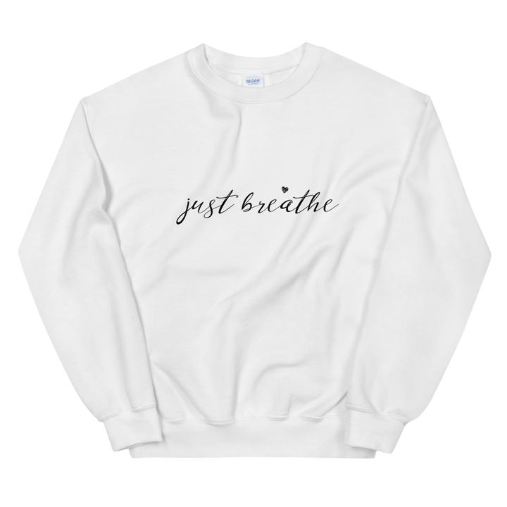 Unisex Heavy Blend Crewneck Sweatshirt (just breathe)