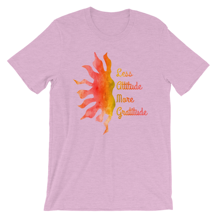 Short-Sleeve Unisex T-Shirt (Less Attitude, More Gratitude)