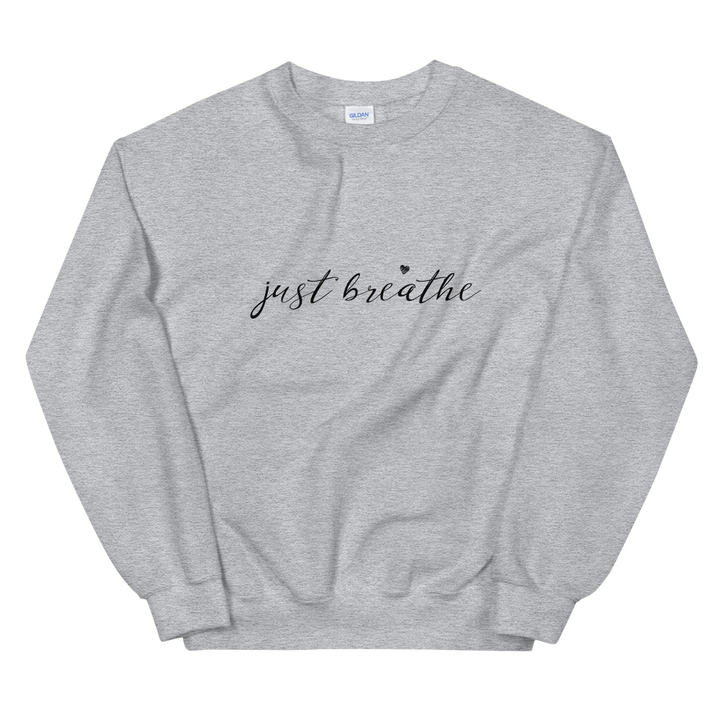 Unisex Heavy Blend Crewneck Sweatshirt (just breathe)