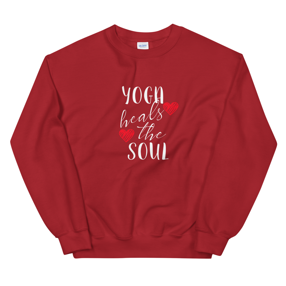 Unisex Heavy Blend Crewneck Sweatshirt (Yoga heals the Soul)