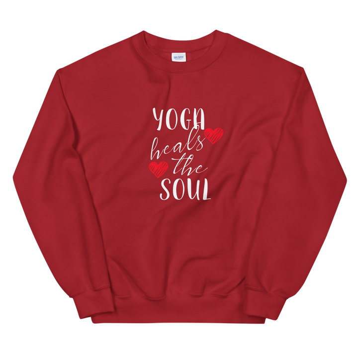 Unisex Heavy Blend Crewneck Sweatshirt (Yoga heals the Soul)