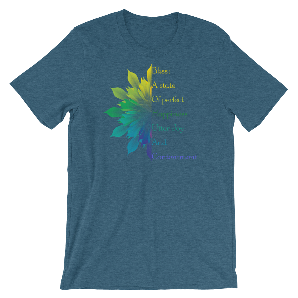 Short-Sleeve Unisex T-Shirt (Bliss - variegated flower)