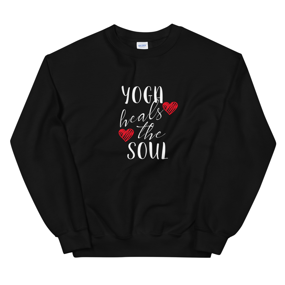 Unisex Heavy Blend Crewneck Sweatshirt (Yoga heals the Soul)