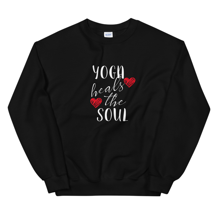 Unisex Heavy Blend Crewneck Sweatshirt (Yoga heals the Soul)