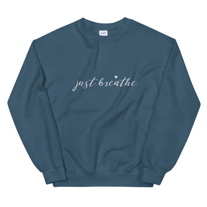 Unisex Heavy Blend Crewneck Sweatshirt (just breathe)