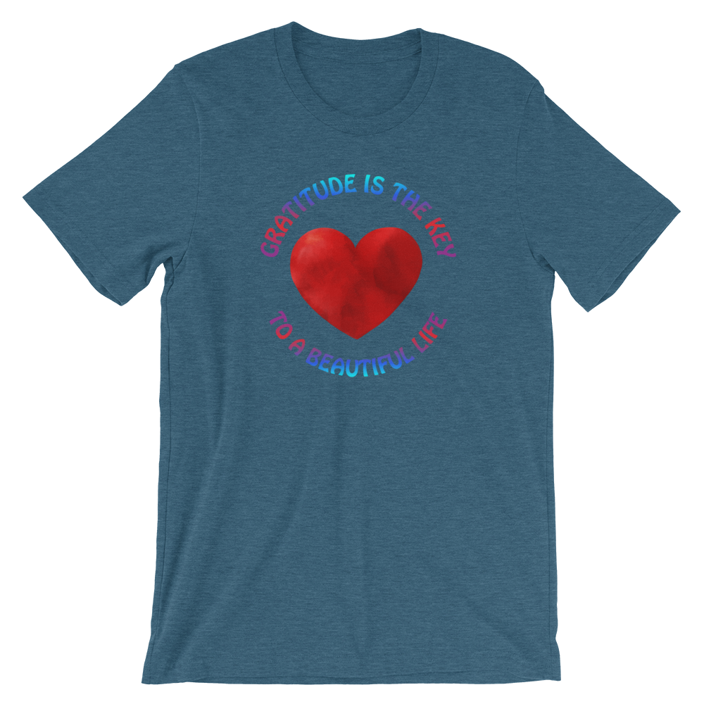 Short-Sleeve Unisex T-Shirt (Gratitude is the Key to a Beautiful Life)