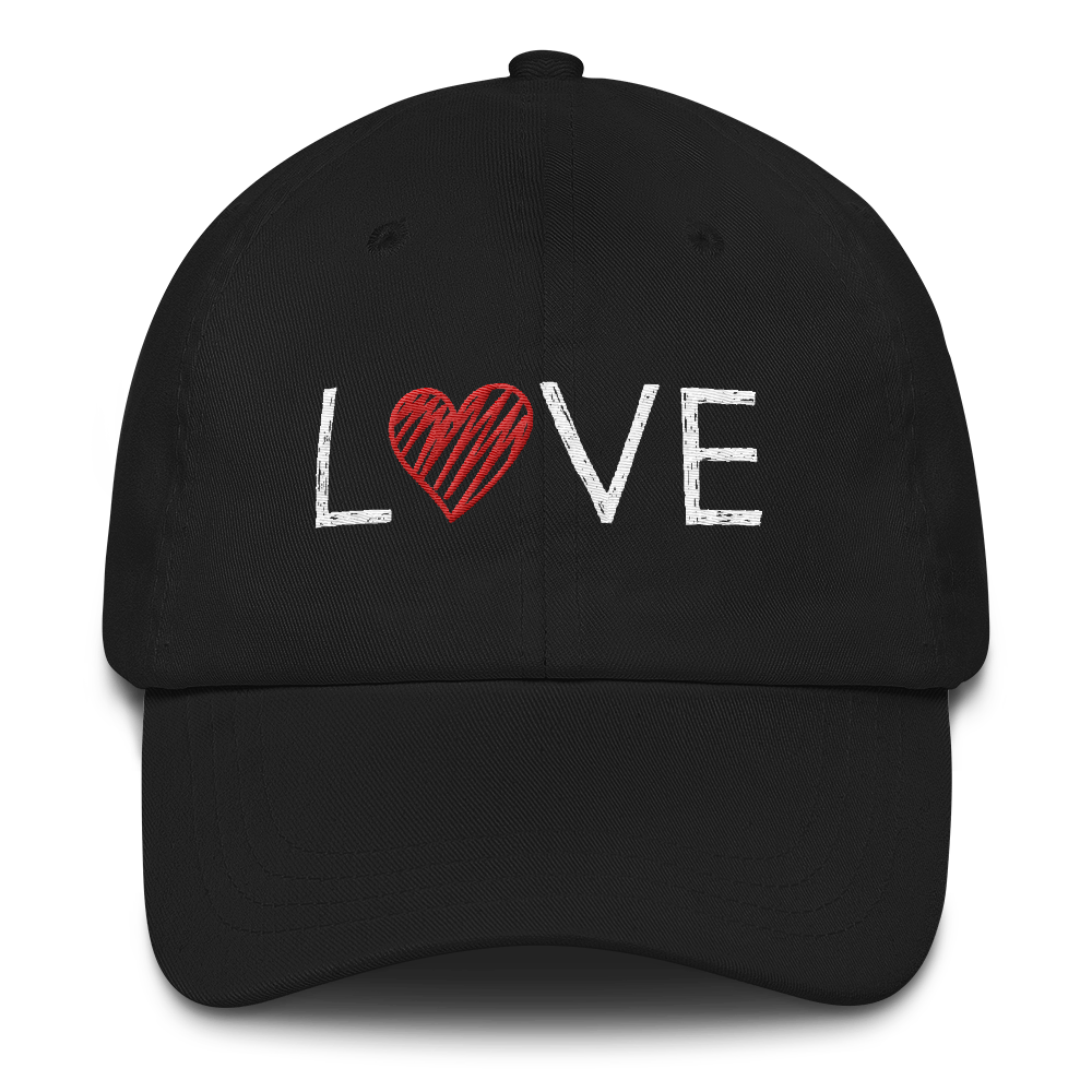 Baseball Cap (LOVE - red heart)