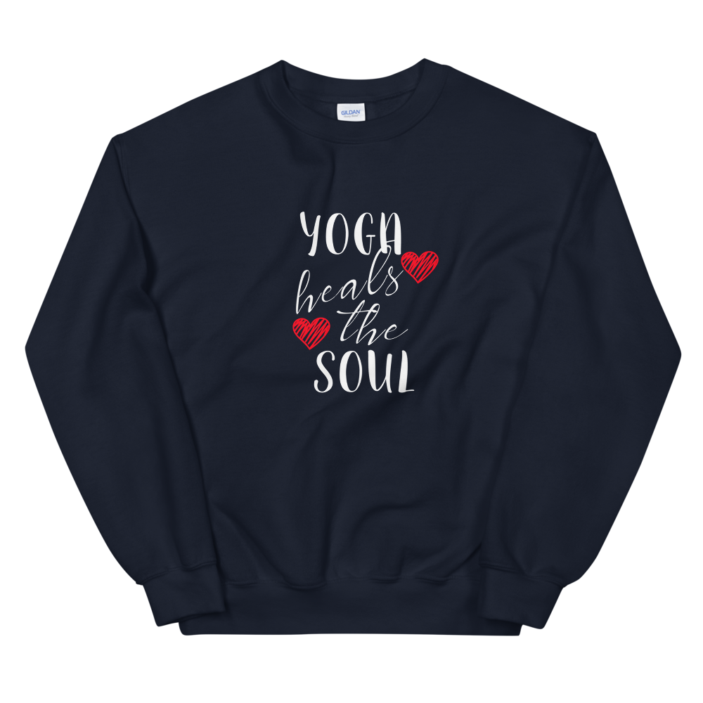 Unisex Heavy Blend Crewneck Sweatshirt (Yoga heals the Soul)