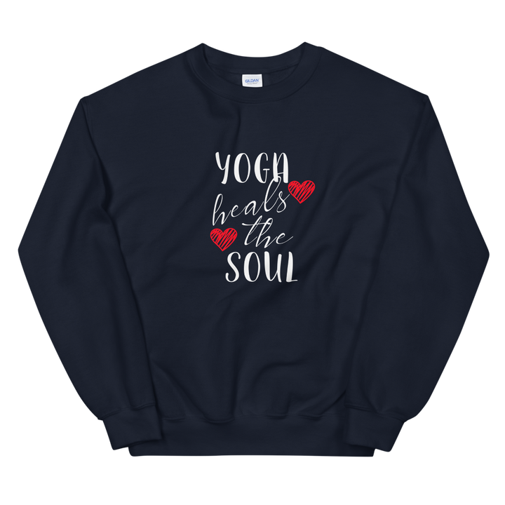 Unisex Heavy Blend Crewneck Sweatshirt (Yoga heals the Soul)