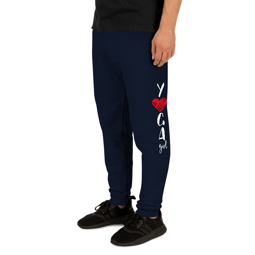 Unisex Joggers (Yoga Girl - red heart)