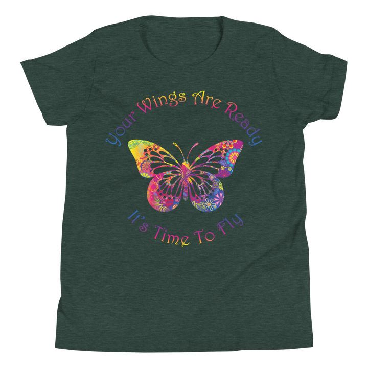 Youth Short Sleeve T-Shirt (Your Wings are Ready. It's Time to Fly)