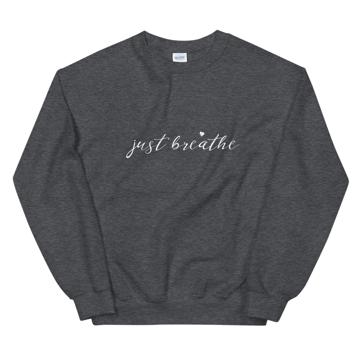 Unisex Heavy Blend Crewneck Sweatshirt (just breathe)